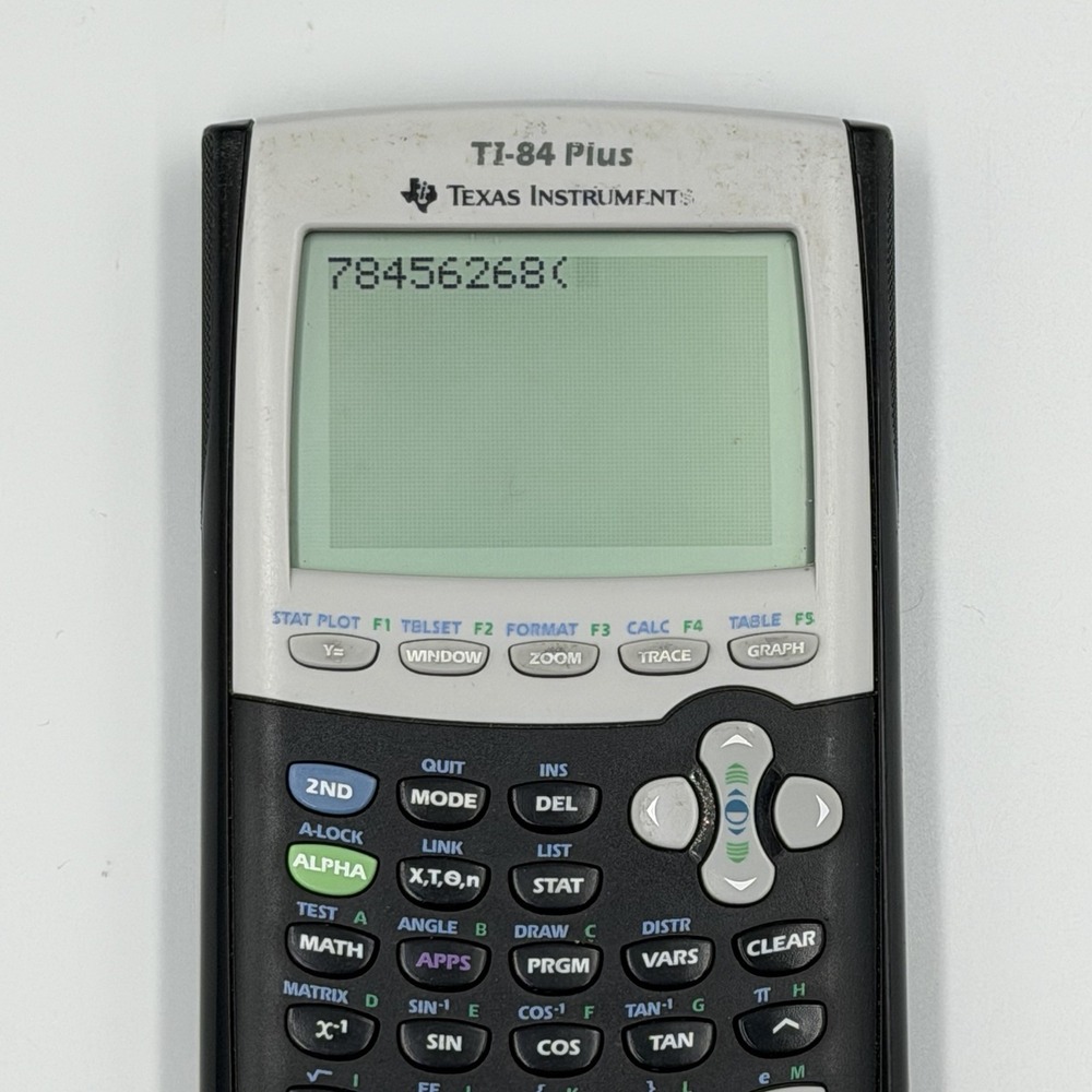 Used Texas Instruments TI-84 Plus Graphing Calculator w/ Cover - Tested - Picture 2 of 5